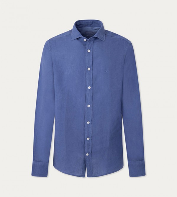 Logo Embroidered Long Sleeves Shirt