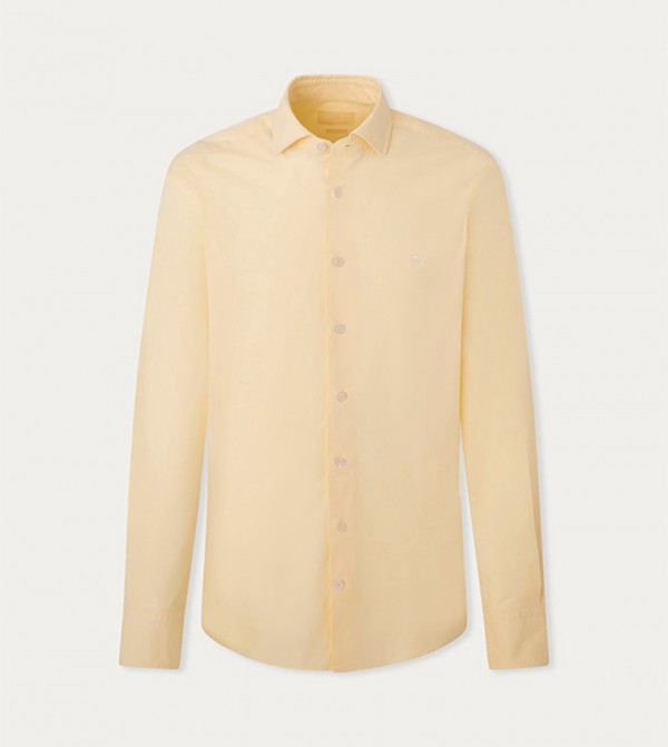 Logo Embroidered Long Sleeves Shirt