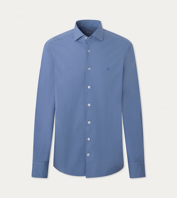 Logo Embroidered Long Sleeves Shirt