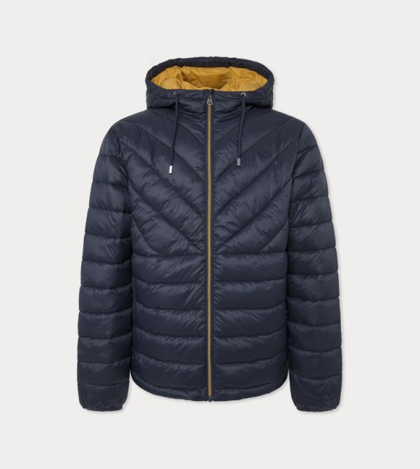 Zippered Hooded Puffer Jacket
