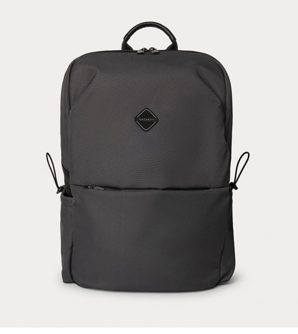 DIAMOND Label Detail Front Pocket Backpack