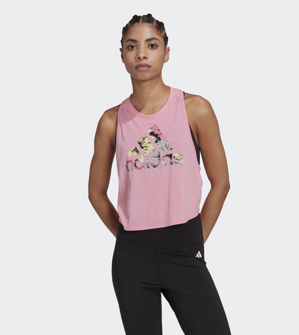 Adidas flower tank top online