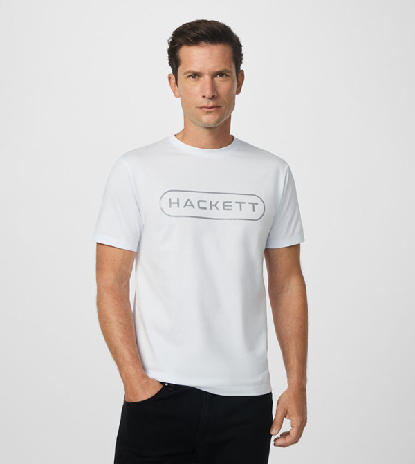 Logo Printed Crew Neck Classic Fit T-Shirt