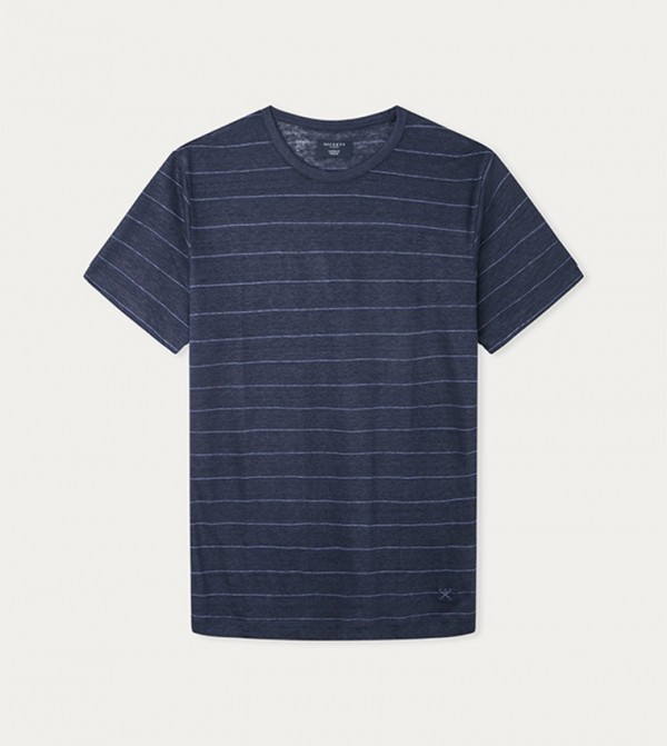 Striped Knitted Linen T-Shirt