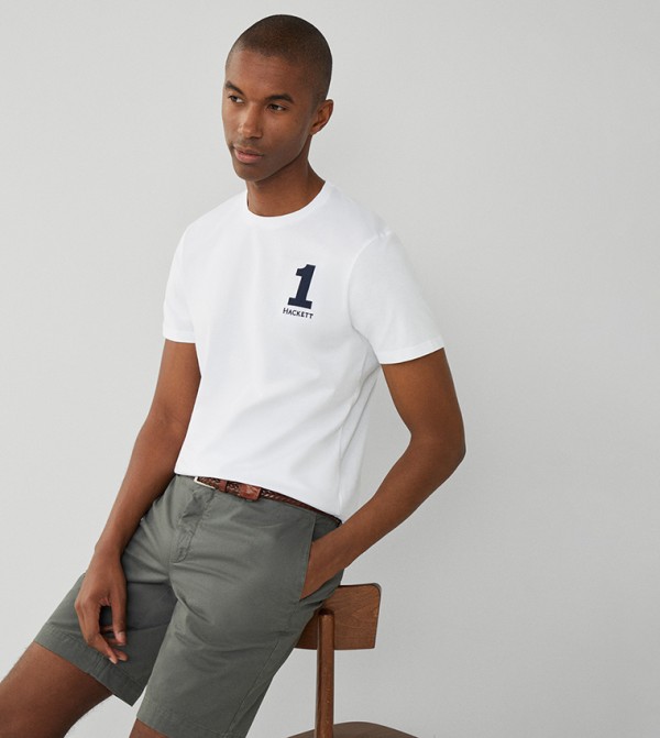 Embroidered Crew Neck T-Shirt 