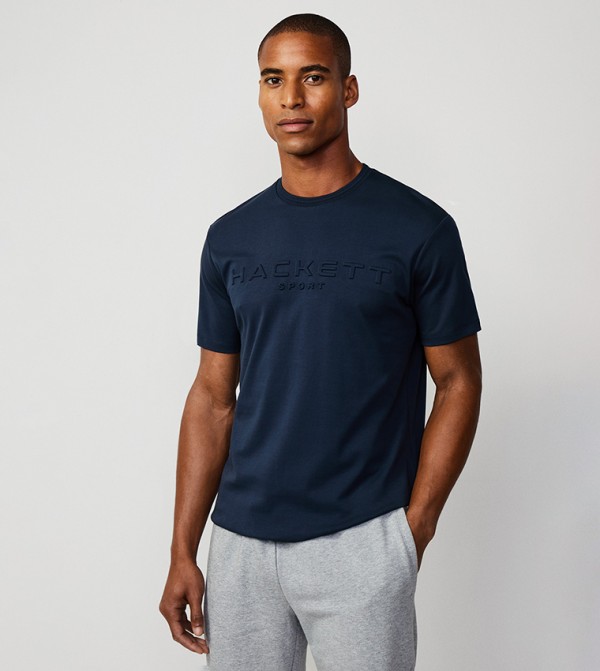 Logo Embossed Regular Fit T-Shirt