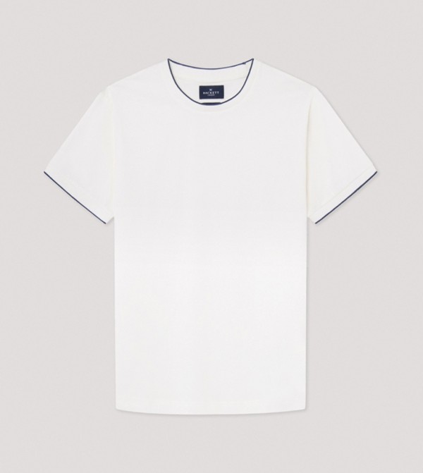 Contrast Trim Crew Neck T-Shirt