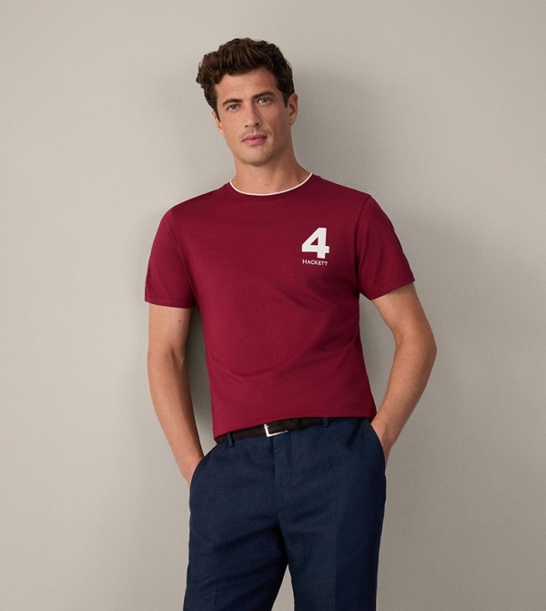 Logo Detail Crew Neck Heritage T-Shirt