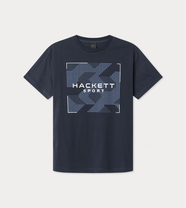 تيشيرت بأكمام قصيرة وطبعة