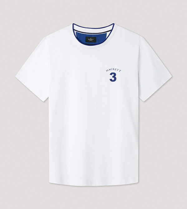 تيشيرت بأكمام قصيرة وطبعة