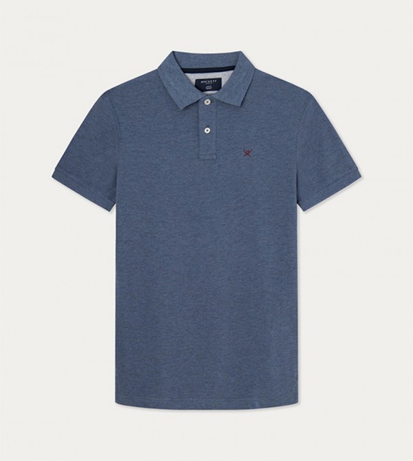 Logo Embroidered Knitted Polo T-Shirt