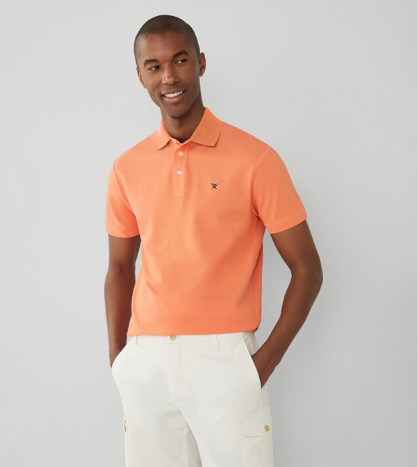 Logo Detail Short Sleeves Polo T-Shirt