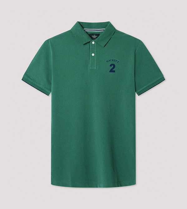 Applique Short Sleeves Polo T-Shirt