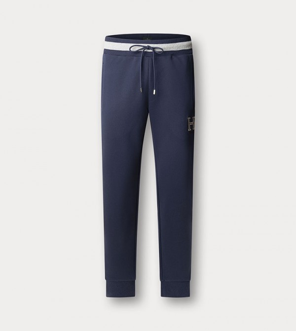 HERITAGE Monogram Drawstring Waist Joggers