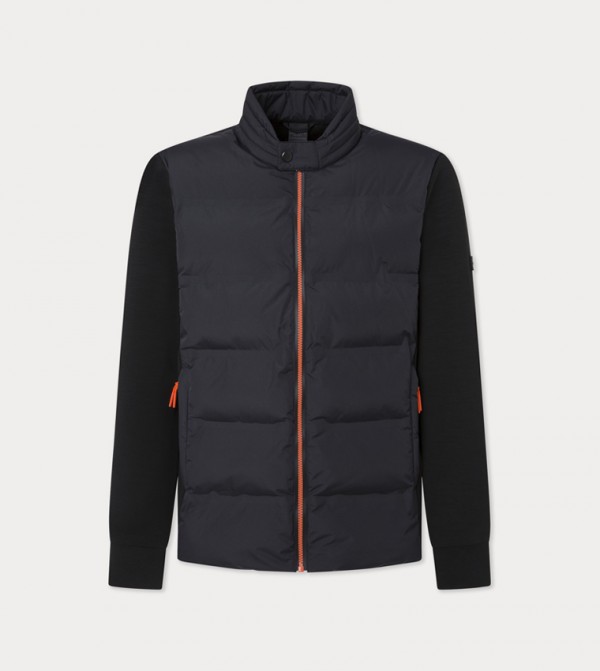 Zippered High Neck Padded Jacket