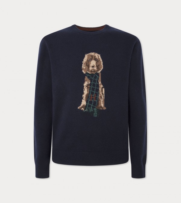 Harry Merino Printed Long Sleeves Sweater