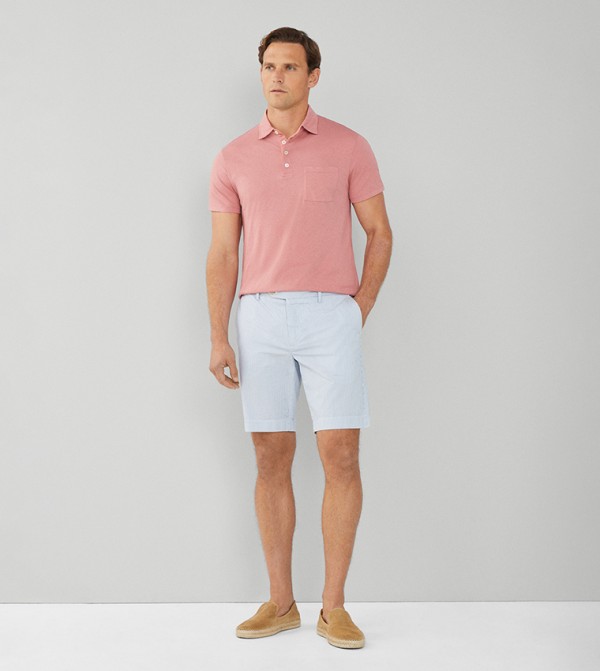 Striped Button Closure Shorts 
