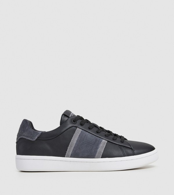 Color Block Lace-Up Sneakers