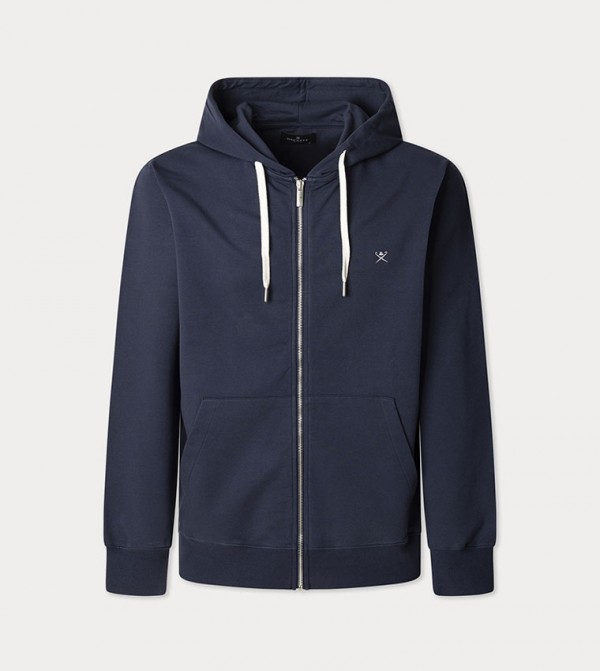 Hooded Zip-Through Casual Jacket