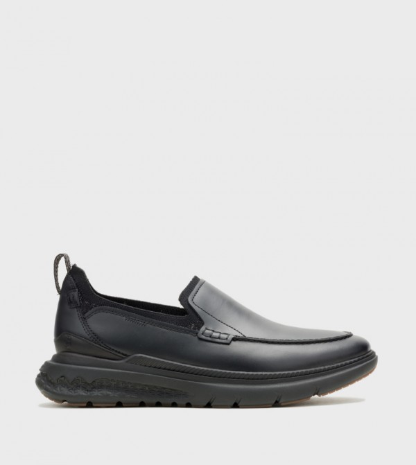 Solid Round Toe Slip-On Shoes