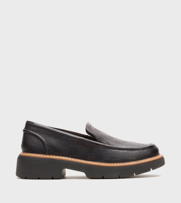 JODIE Monogram Patterned Penny Loafers