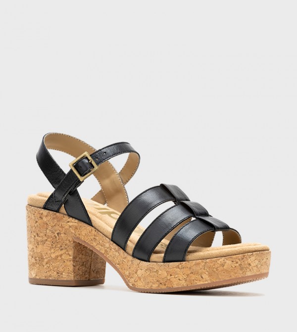 POPPY Cork Heel Sandals