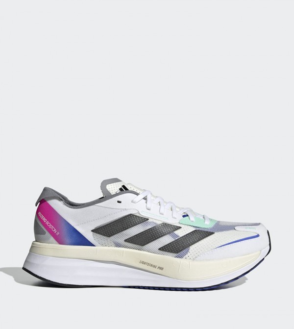 Adizero boston hotsell white