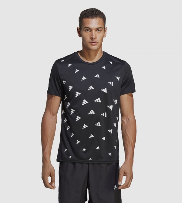 Logo Detail Crew Neck Athleisure T-Shirt