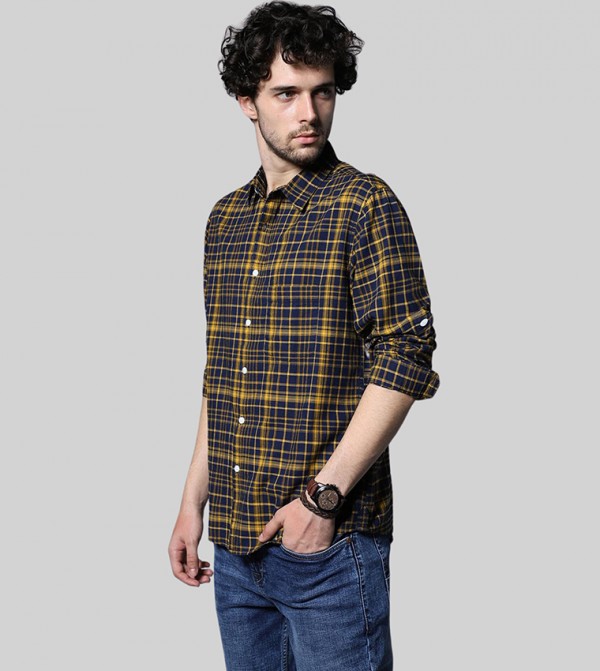 Plaid Long Sleeves Shirt