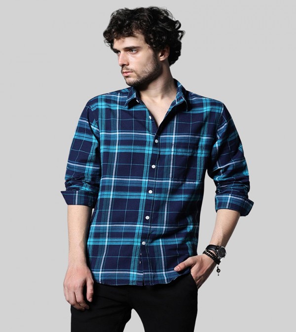 Plaid Long Sleeves Shirt