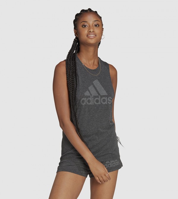 Adidas grey tank store top