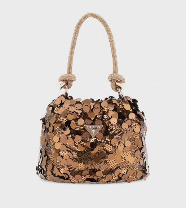 HOLIDAY Sequined Top Handle Bag