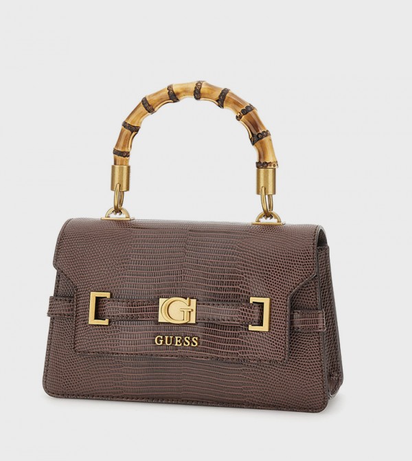 SIBEL Textured Flap Top Handle Bag