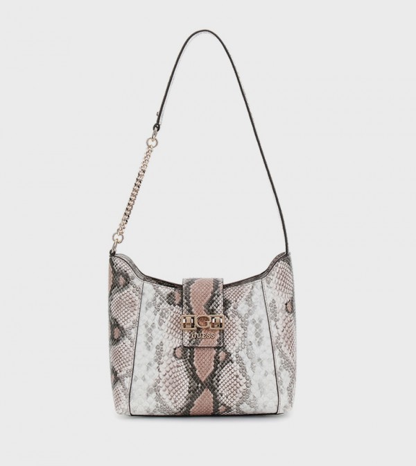 شنطة هوبو جين بنقشة جلد الأفعى