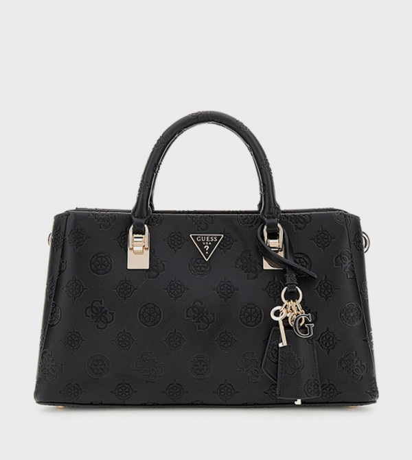 TISHA Monogram Debossed Satchel Bag