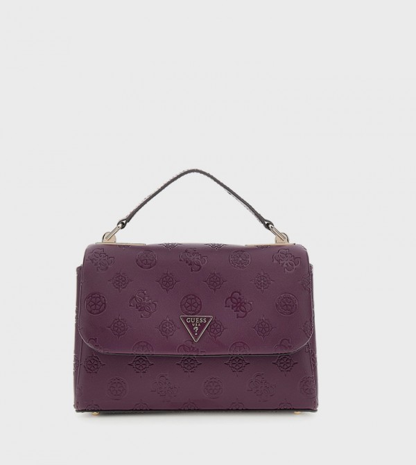 TISHA Monogram Debossed Top Handle Bag