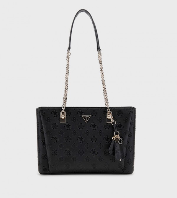 TISHA Monogram Debossed Shoulder Bag