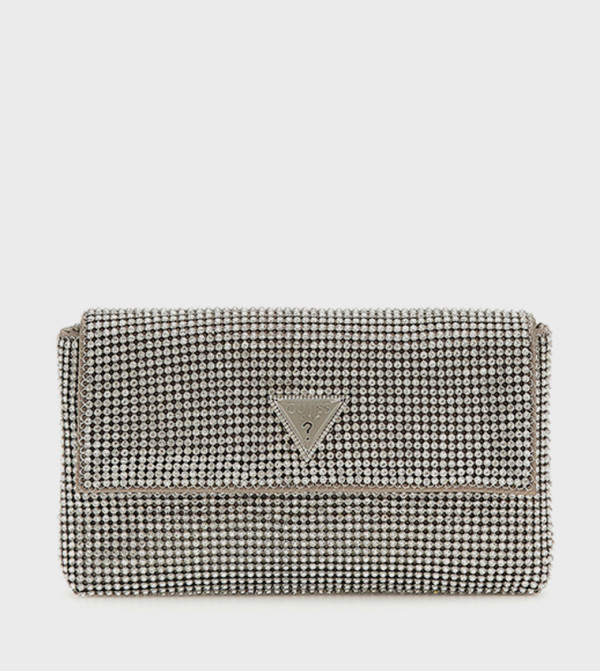 ZALINA Embellished Flap Clutch