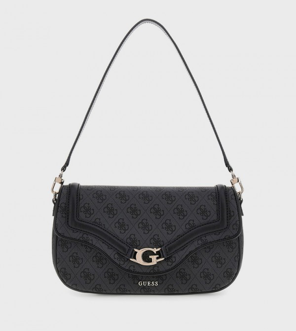 DEA Logo Printed Flap Shoulder Bag