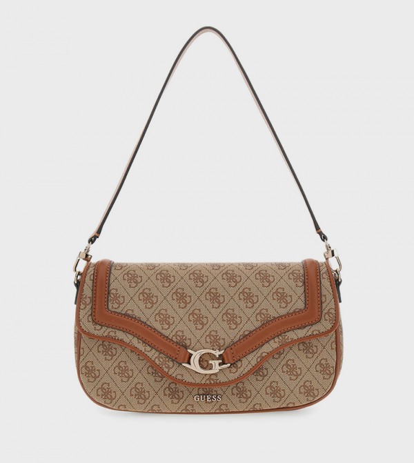 DEA Logo Printed Flap Shoulder Bag