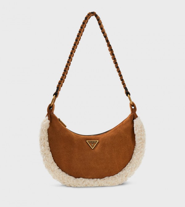 AMITA Fur Detail Shoulder Bag