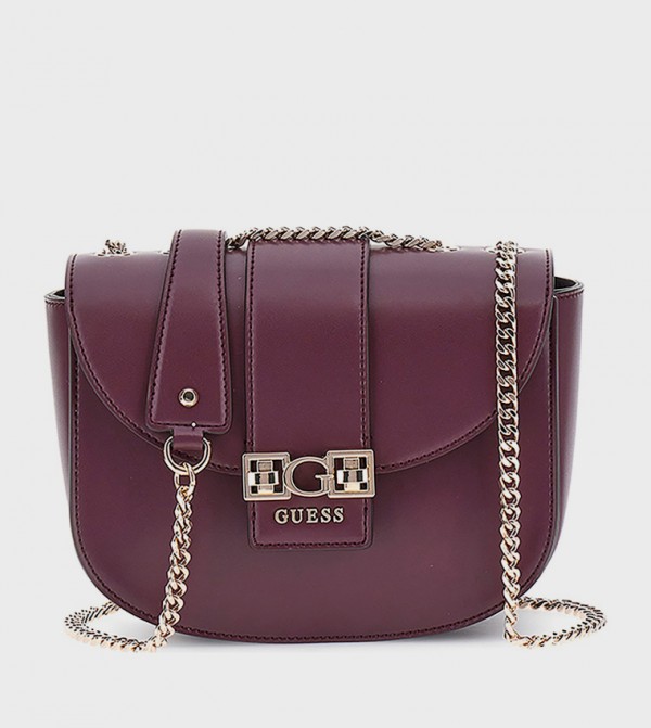 JANE Logo Printed Flap Convertible Crossbody Bag