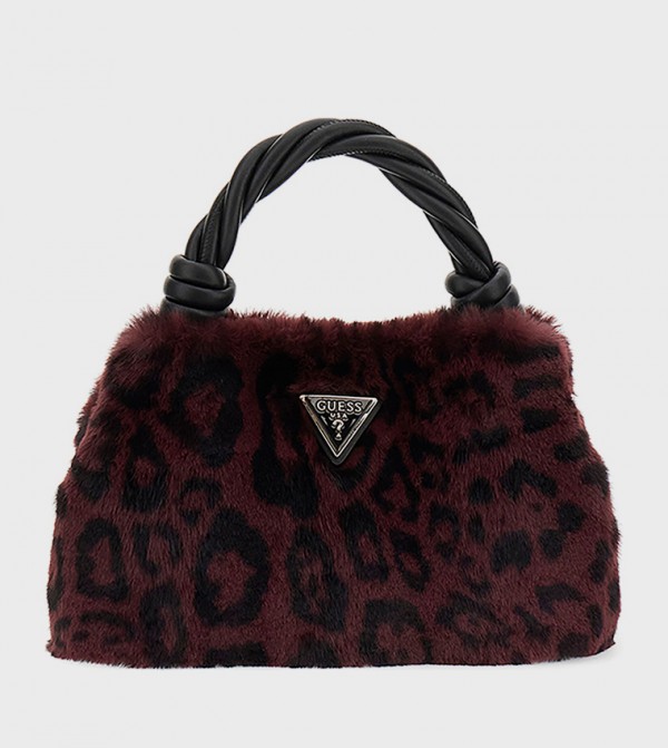 SHAIDA Animal Printed Fur Handheld Bag