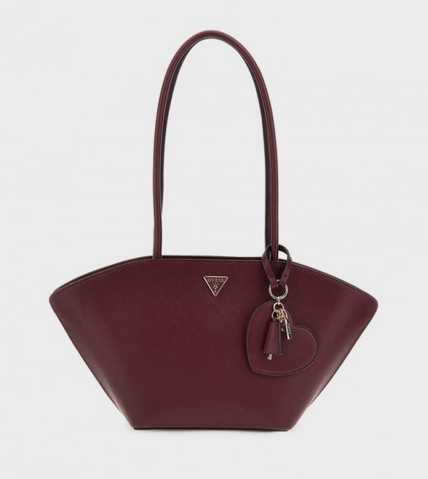 BOLENA Textured Trapeze Shoulder Bag
