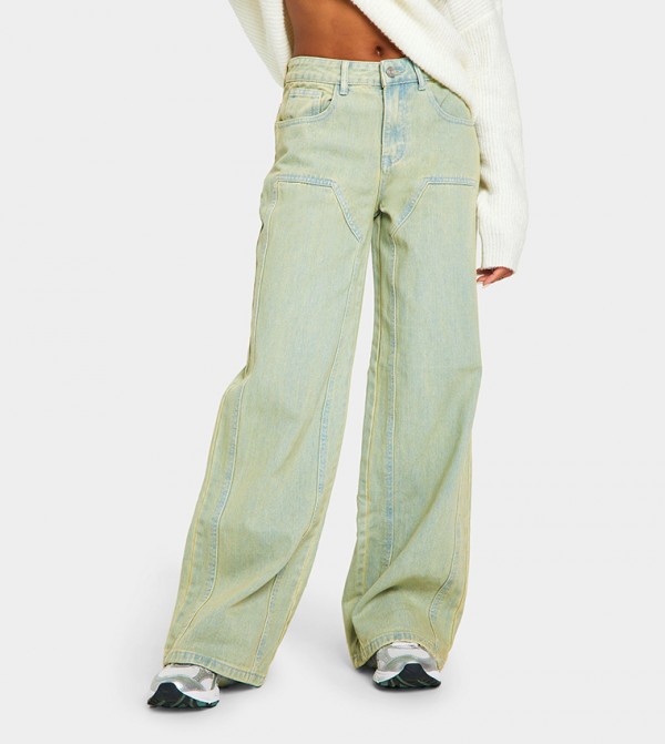 Vintage Washed Carpenter Straight Fit Jeans