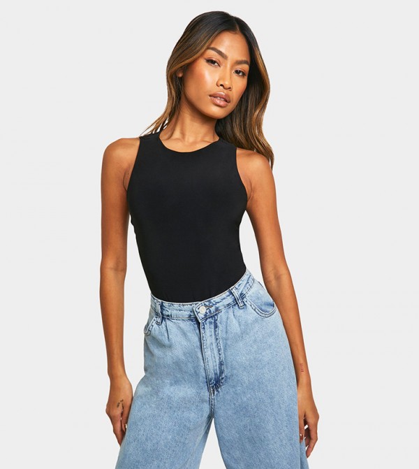 Cross Back Bodysuit Top