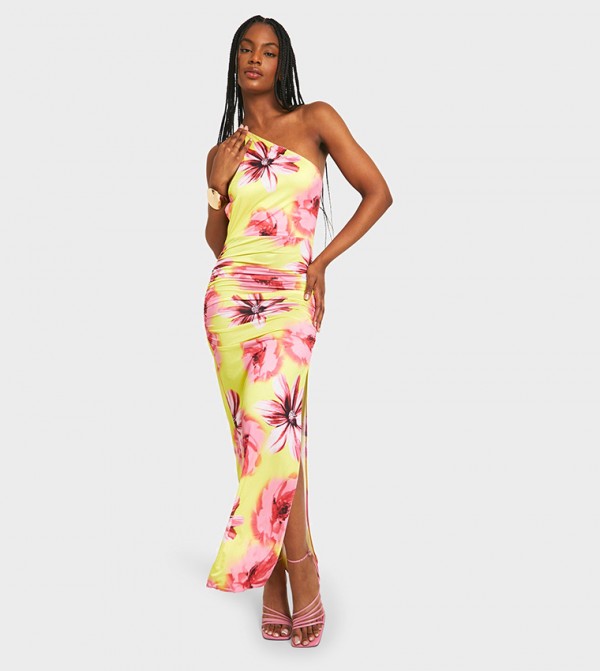 Tall Floral Printed Maxi Bodycon Dress