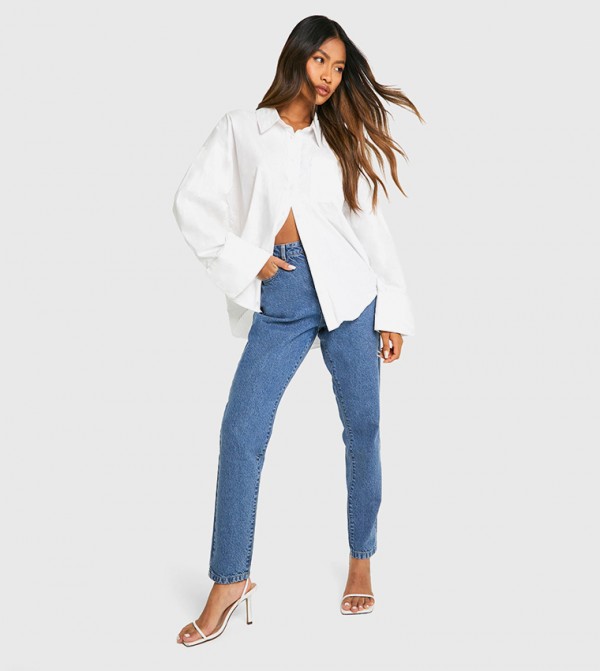 High Waist Slim Fit Jeans