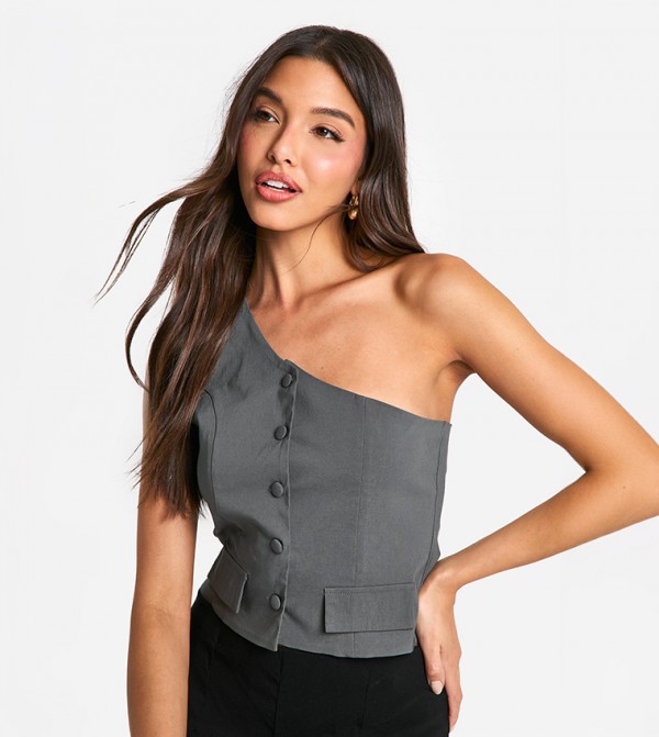Bengaline One Shoulder Waistcoat