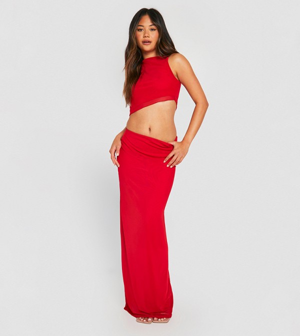 Mesh Maxi Skirt
